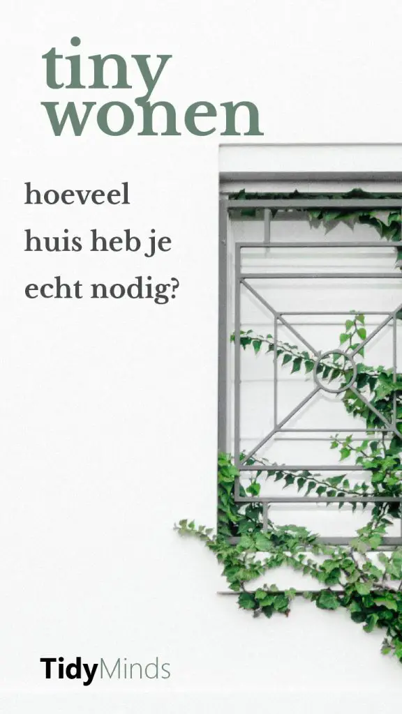 Kleiner wonen tiny house extra kamer nodig minimalisme Tidy Minds (1)