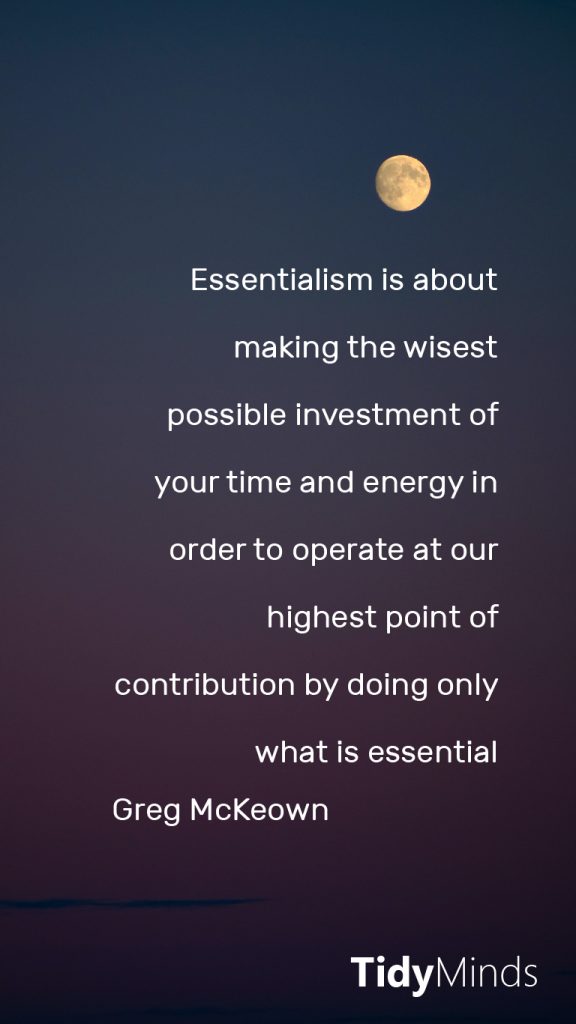 Quote Essentialisme Greg McKeown