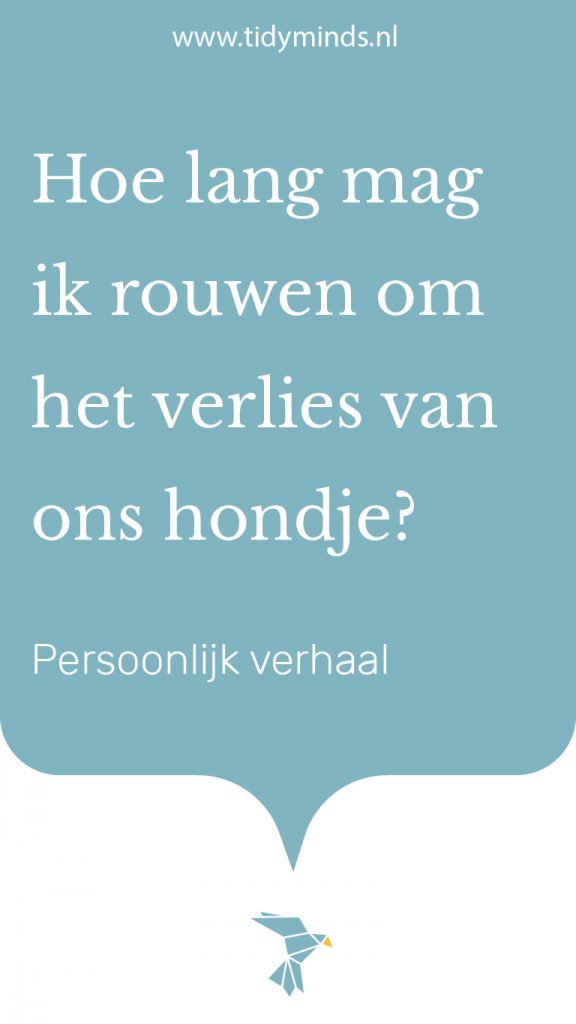 Rouw en verdriet hond