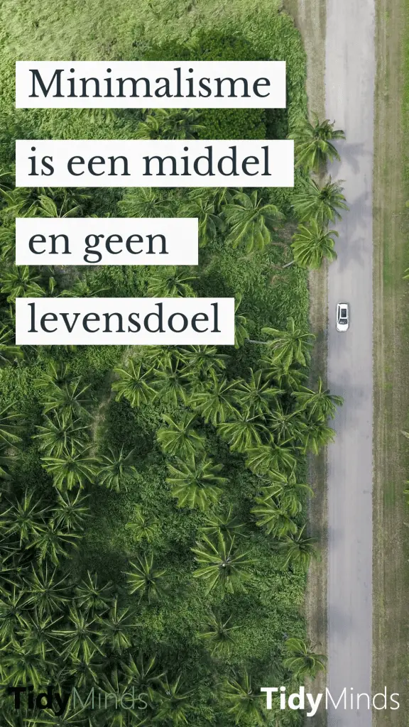 Minimalisme is een middel en geen doel | De spullen en het huis van een minimalist | Tidy Minds