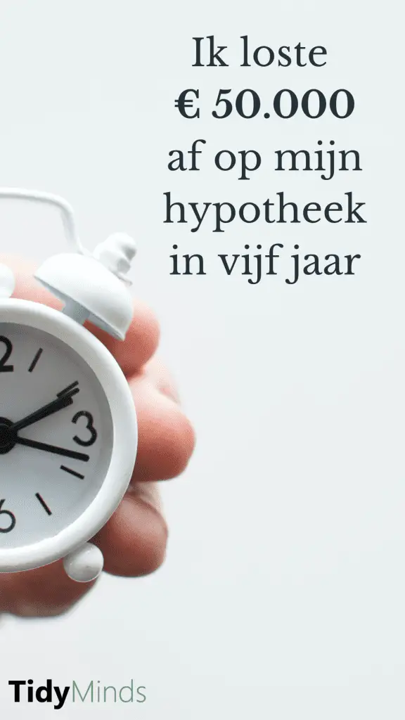 Hypotheekvrij extra aflossen als slechte investering | Tidy Minds